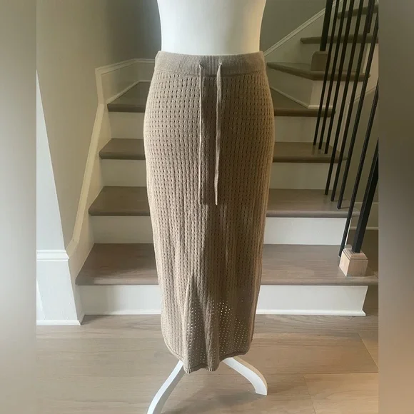 Haven Well Within Organic Cotton Linen Open Stitch Skirt XS - Picture 8 of 12